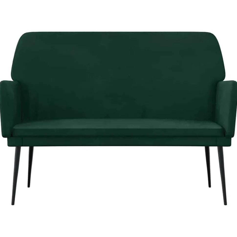 vidaXL Bankje 108x79x79 cm fluweel donkergroen