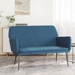 vidaXL Bankje 108x79x79 cm fluweel blauw
