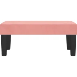 vidaXL Bankje 70x30x30 cm fluweel roze