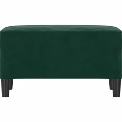 vidaXL Bankje 70x35x41 cm fluweel donkergroen