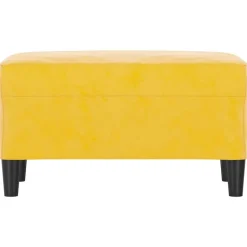 vidaXL Bankje 70x35x41 cm fluweel geel