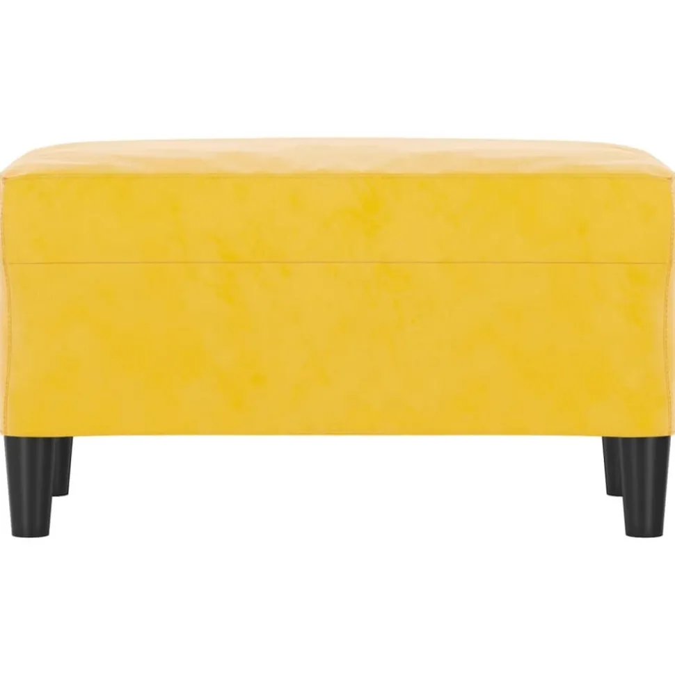 vidaXL Bankje 70x35x41 cm fluweel geel
