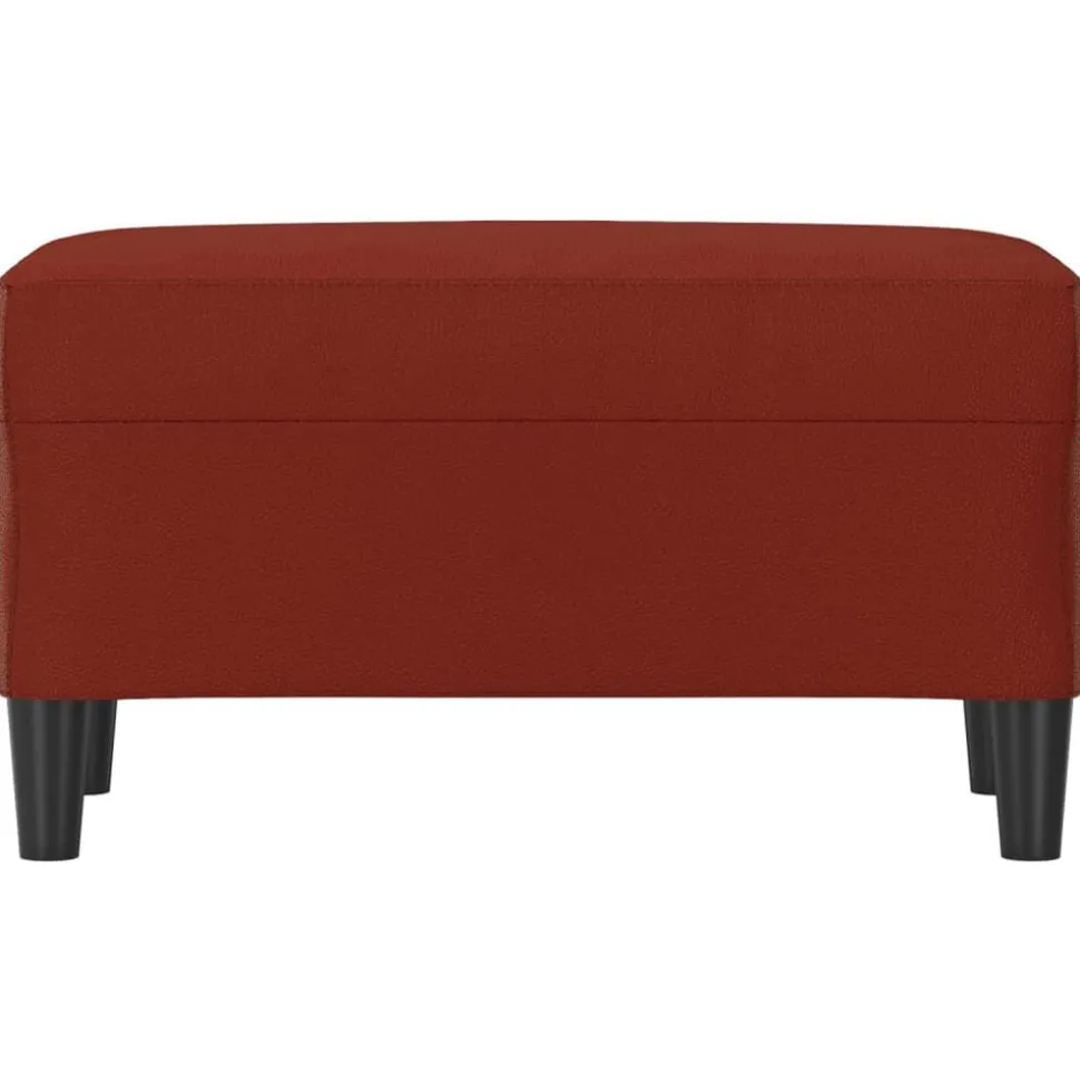 vidaXL Bankje 70x35x41 cm kunstleer wijnrood