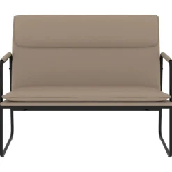 vidaXL Bankje 100x64x80 cm kunstleer cappuccinokleurig