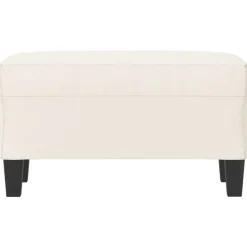 vidaXL Bankje 70x35x41 cm kunstleer crèmekleurig
