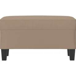 vidaXL Bankje 70x35x41 cm kunstleer cappuccinokleurig