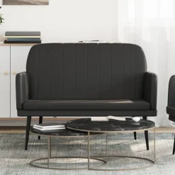 vidaXL Bankje 107x80x81 cm kunstleer zwart