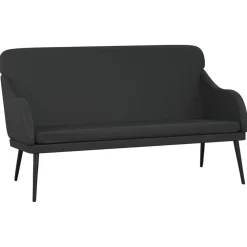 vidaXL Bankje 110x76x80 cm kunstleer zwart