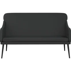 vidaXL Bankje 110x76x80 cm kunstleer zwart