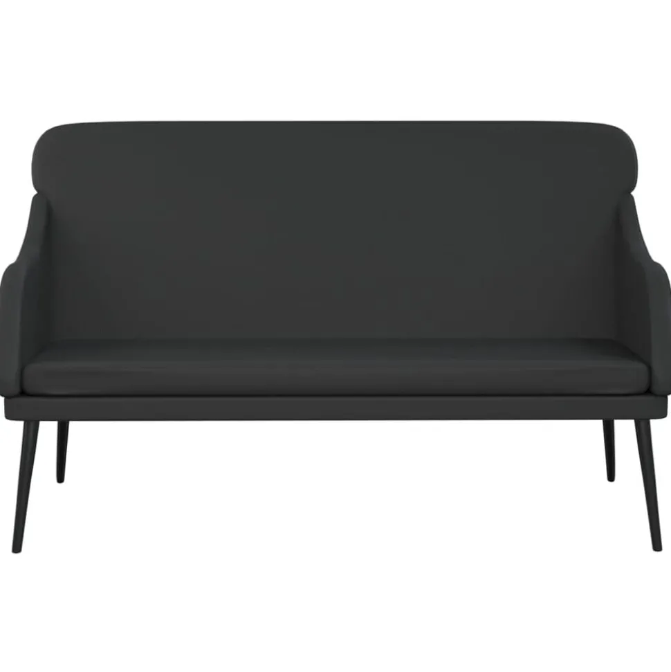 vidaXL Bankje 110x76x80 cm kunstleer zwart