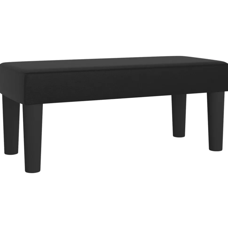 vidaXL Bankje 70x30x30 cm kunstleer zwart