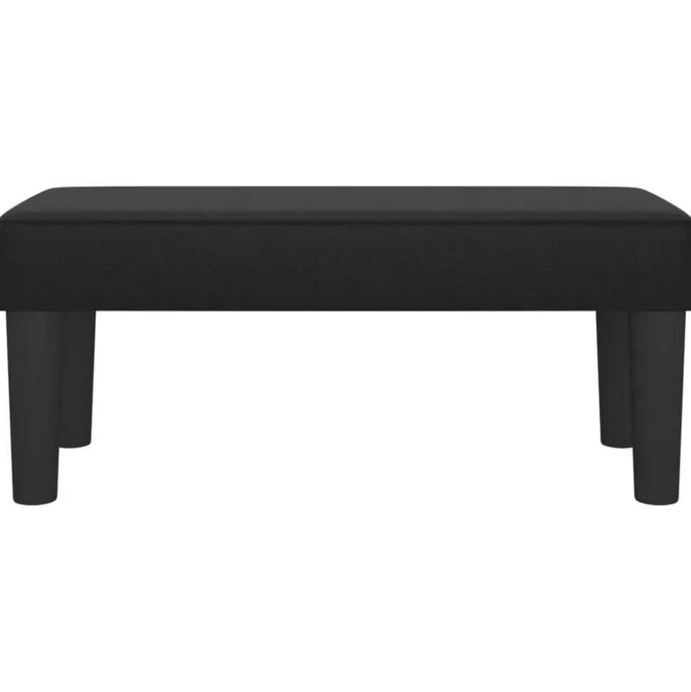 vidaXL Bankje 70x30x30 cm kunstleer zwart