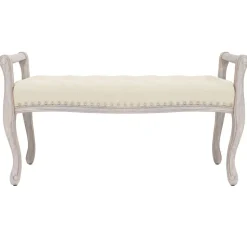 vidaXL Bankje 110x45x60 cm linnen