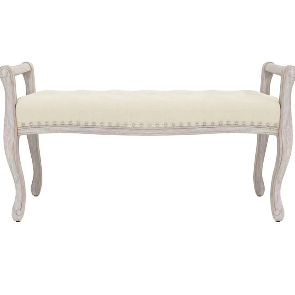 vidaXL Bankje 110x45x60 cm linnen