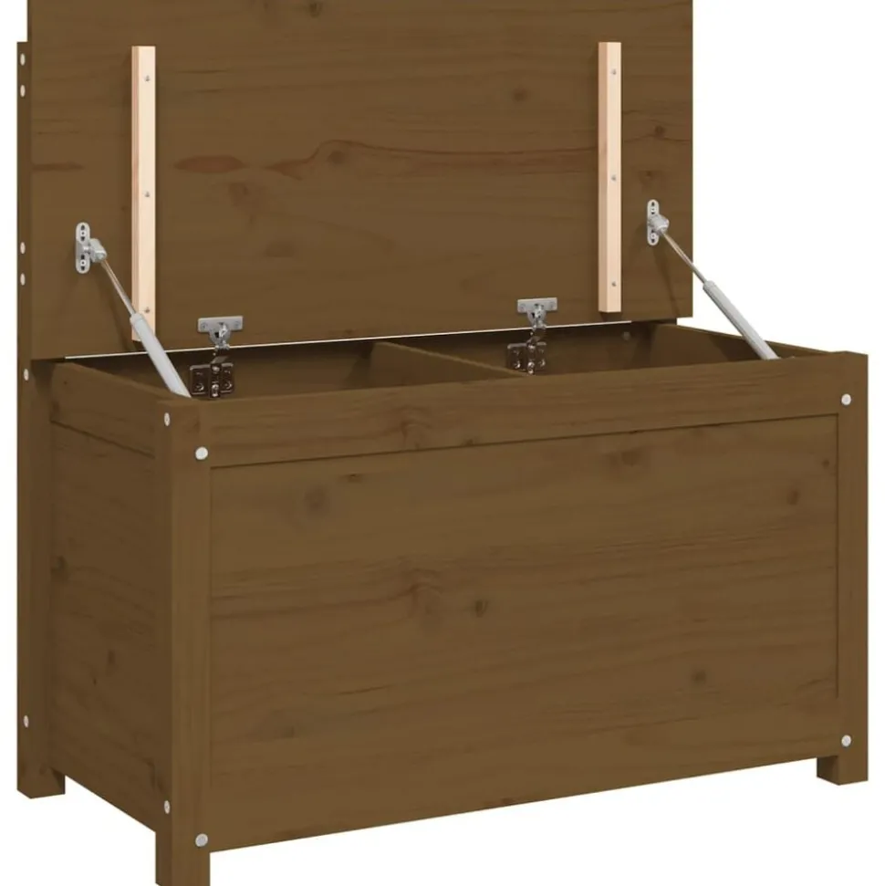 vidaXL Bankje 80x41x77 cm massief grenenhout honingbruin