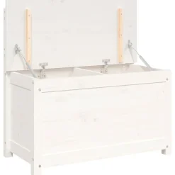vidaXL Bankje 80x41x77 cm massief grenenhout wit
