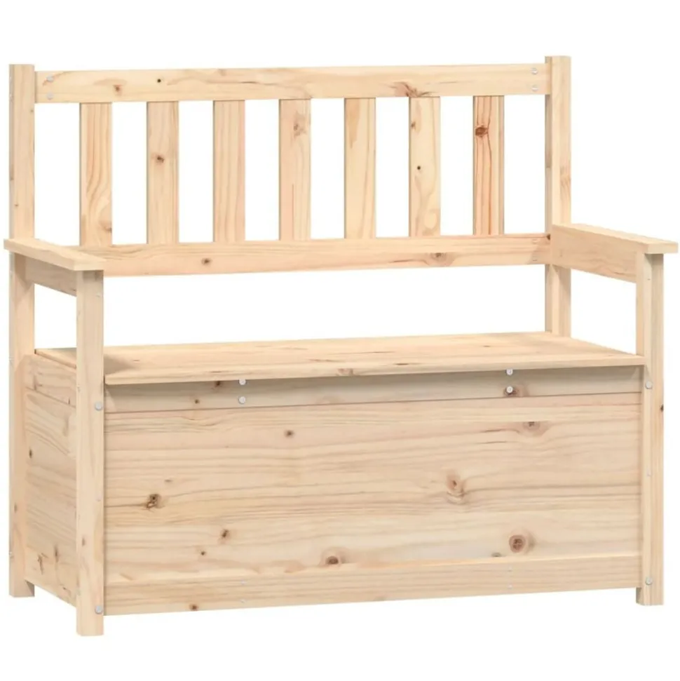 vidaXL Bankje 112,5x51,5x96,5 cm massief grenenhout