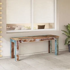 vidaXL Bankje 110x35x45 cm massief gerecycled hout