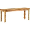 vidaXL Bankje 110x35x45 cm massief gerecycled hout