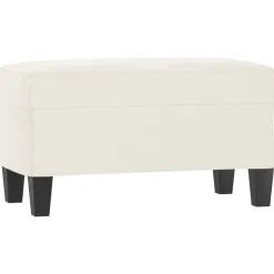 vidaXL Bankje 70x35x41 cm microvezelstof beige