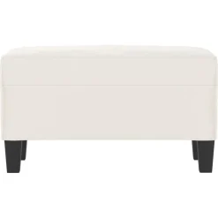vidaXL Bankje 70x35x41 cm microvezelstof beige