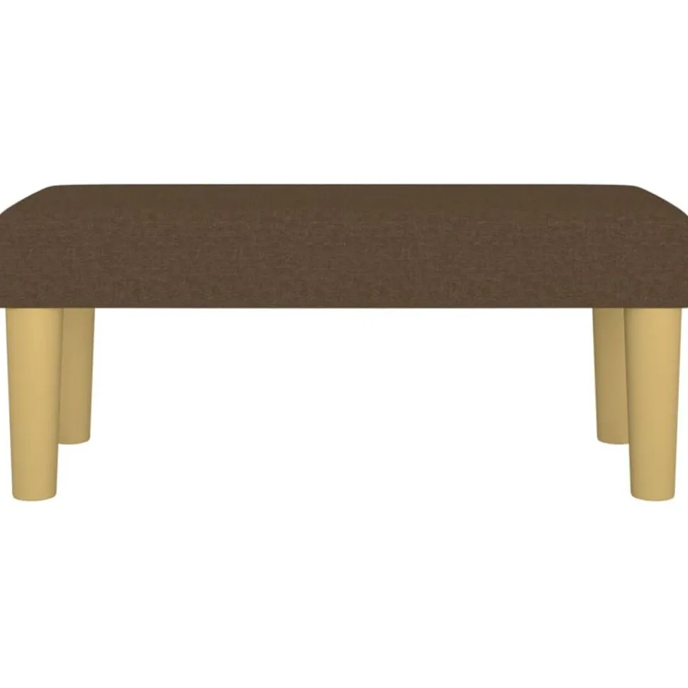 vidaXL Bankje 70x30x30 cm stof bruin