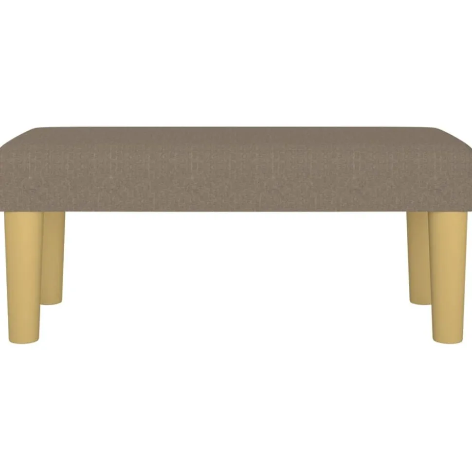 vidaXL Bankje 70x30x30 cm stof taupe