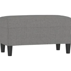 vidaXL Bankje 70x35x41 cm stof donkergrijs