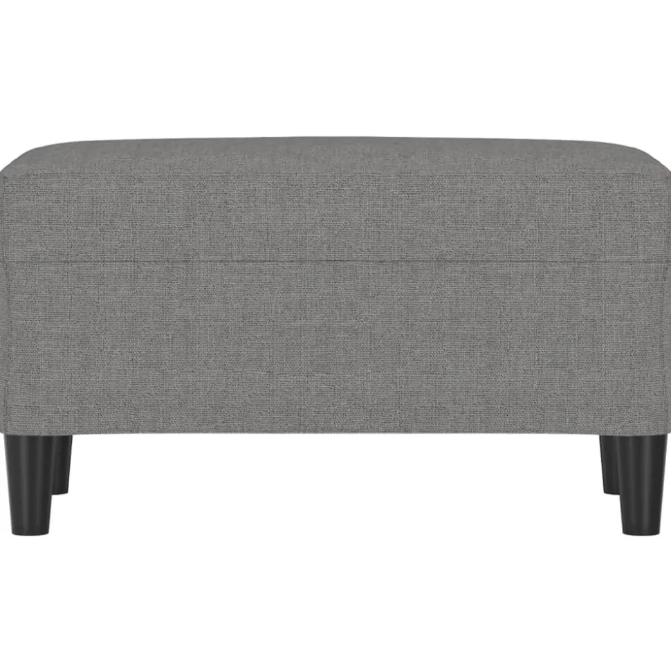 vidaXL Bankje 70x35x41 cm stof donkergrijs