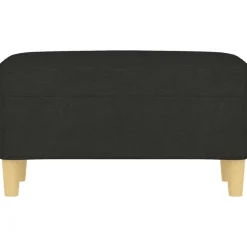 vidaXL Bankje 70x35x41 cm stof zwart