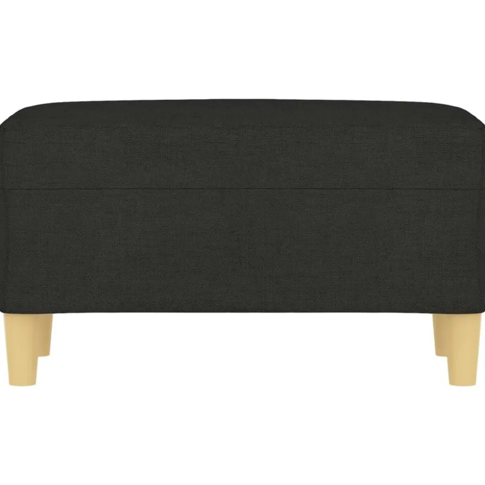 vidaXL Bankje 70x35x41 cm stof zwart