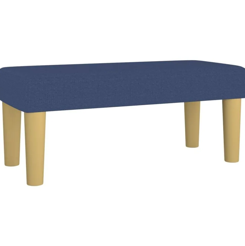 vidaXL Bankje 70x30x30 cm stof blauw