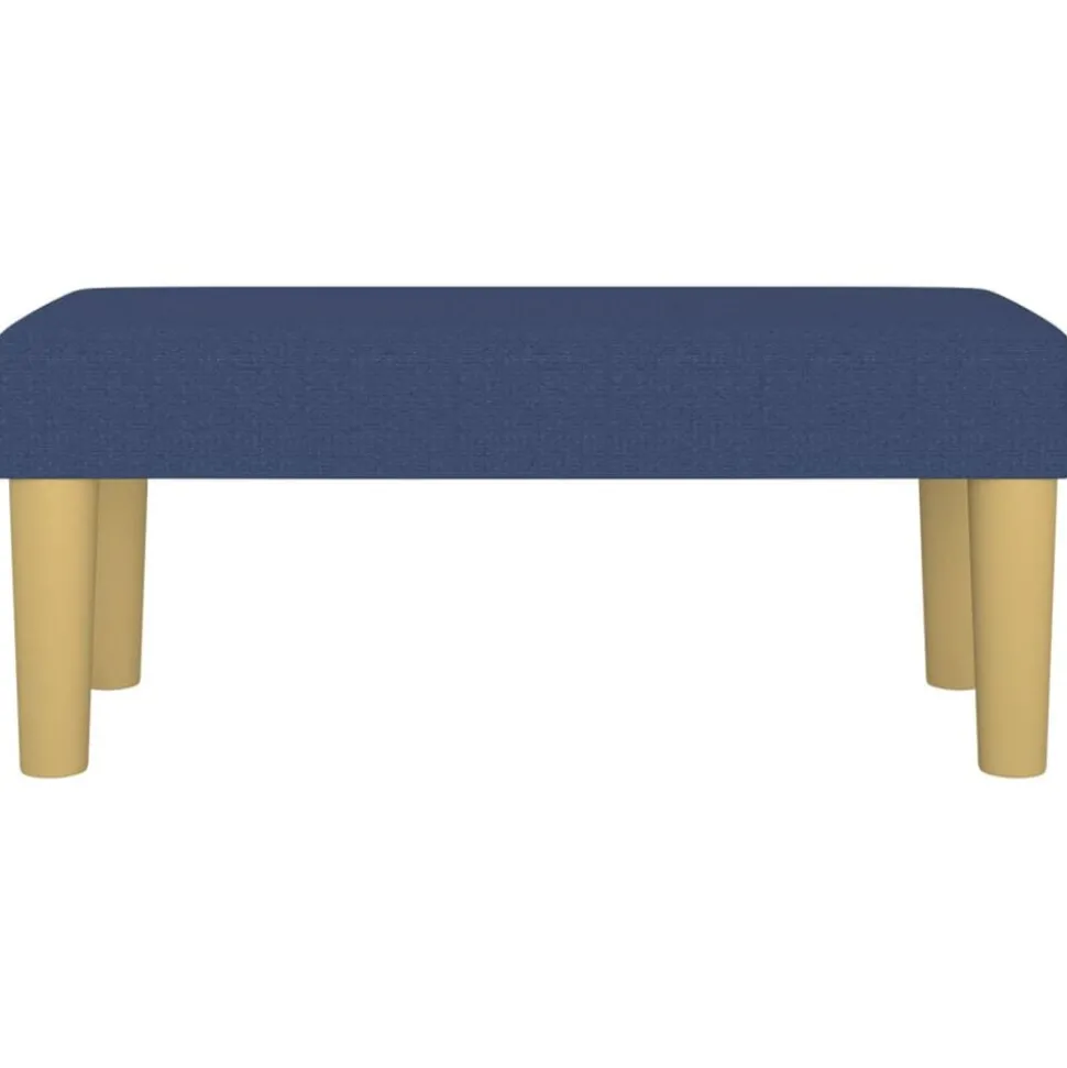vidaXL Bankje 70x30x30 cm stof blauw