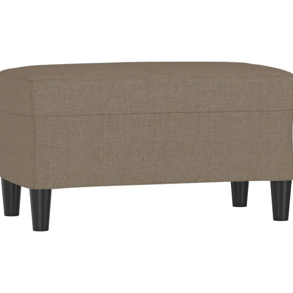 vidaXL Bankje 70x35x41 cm stof taupe