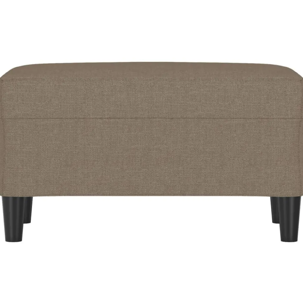 vidaXL Bankje 70x35x41 cm stof taupe