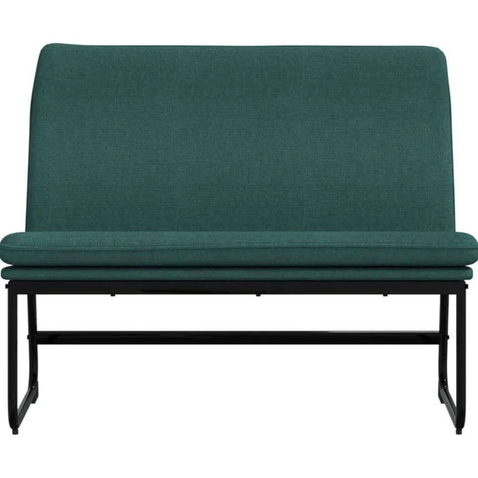 vidaXL Bankje 100x75x76 cm stof donkergroen