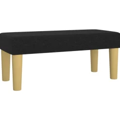 vidaXL Bankje 70x30x30 cm stof zwart