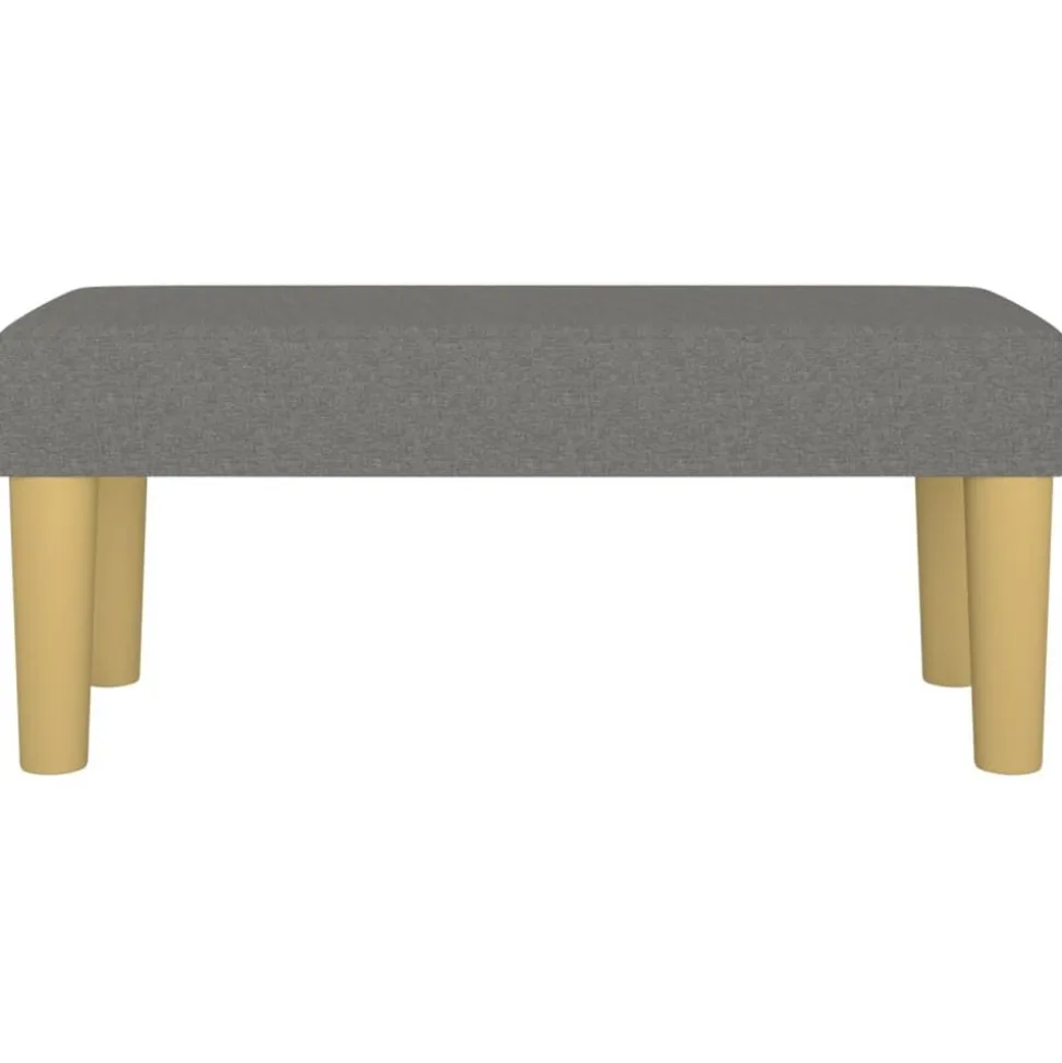 vidaXL Bankje 70x30x30 cm stof donkergrijs