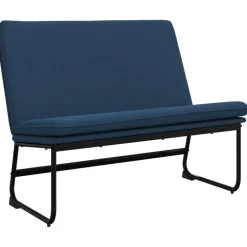 vidaXL Bankje 100x75x76 cm stof blauw