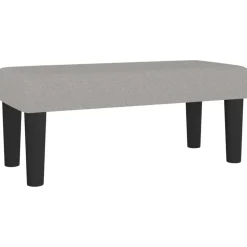 vidaXL Bankje 70x30x30 cm stof lichtgrijs