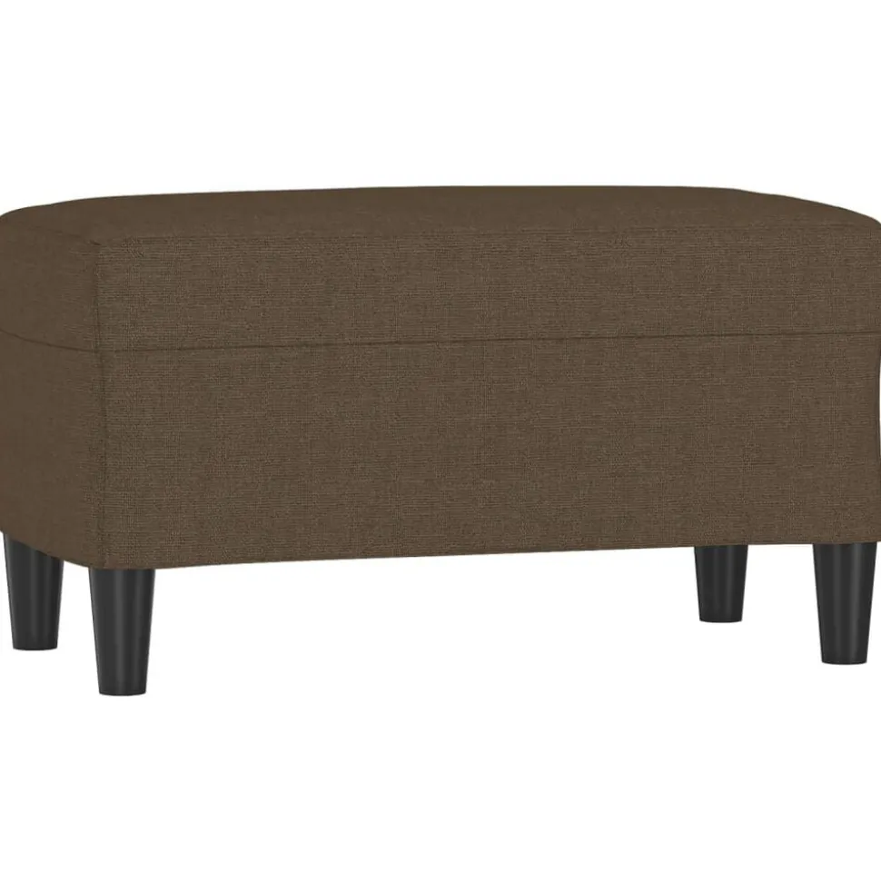 vidaXL Bankje 70x35x41 cm stof bruin