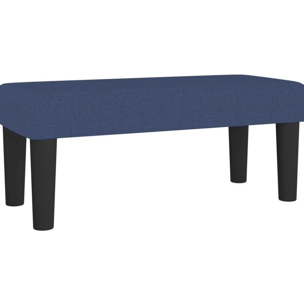 vidaXL Bankje 70x30x30 cm stof blauw