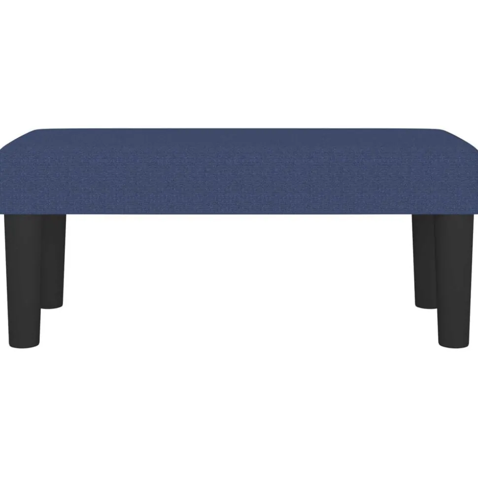 vidaXL Bankje 70x30x30 cm stof blauw
