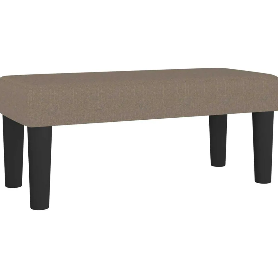vidaXL Bankje 70x30x30 cm stof taupe
