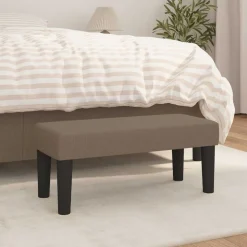 vidaXL Bankje 70x30x30 cm stof taupe