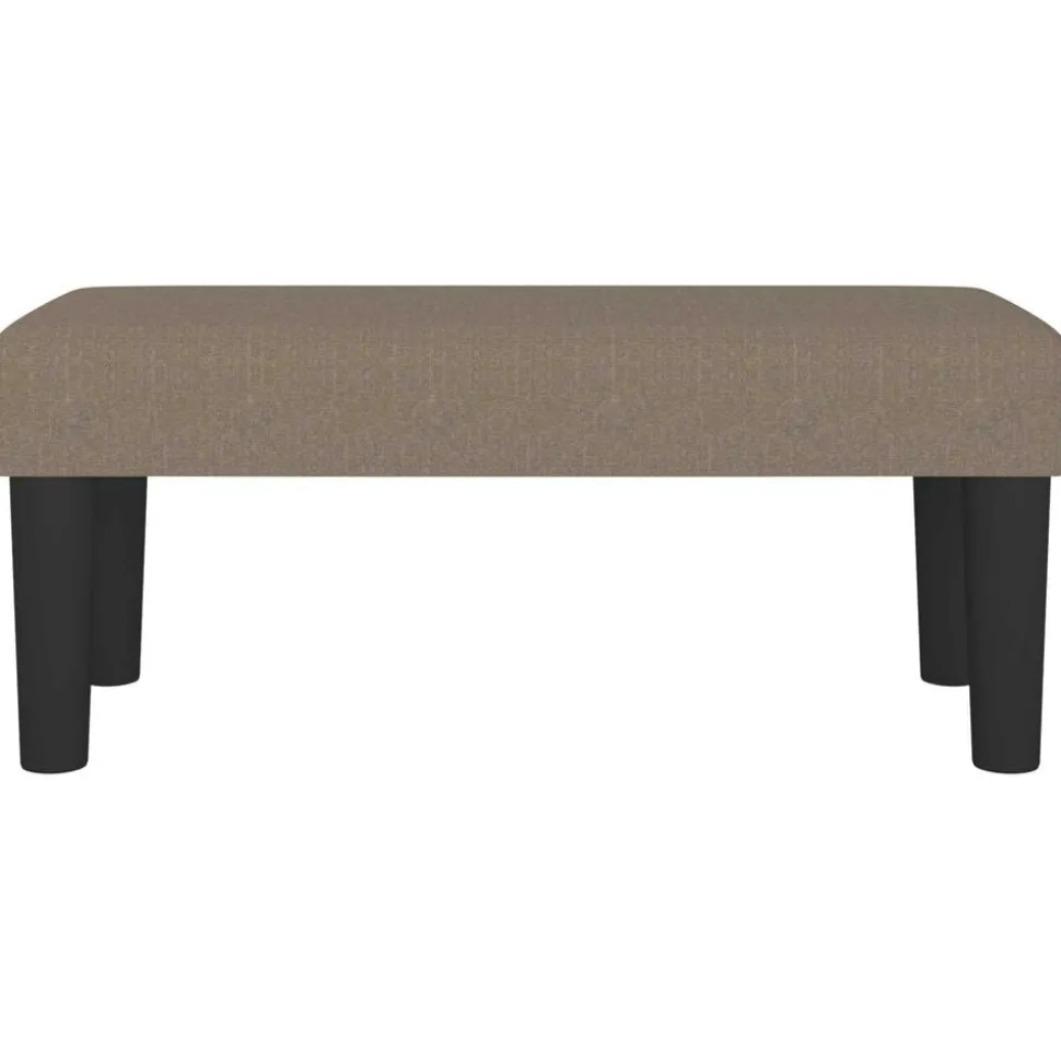 vidaXL Bankje 70x30x30 cm stof taupe