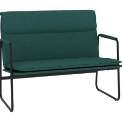 vidaXL Bankje 100x64x80 cm stof donkergroen