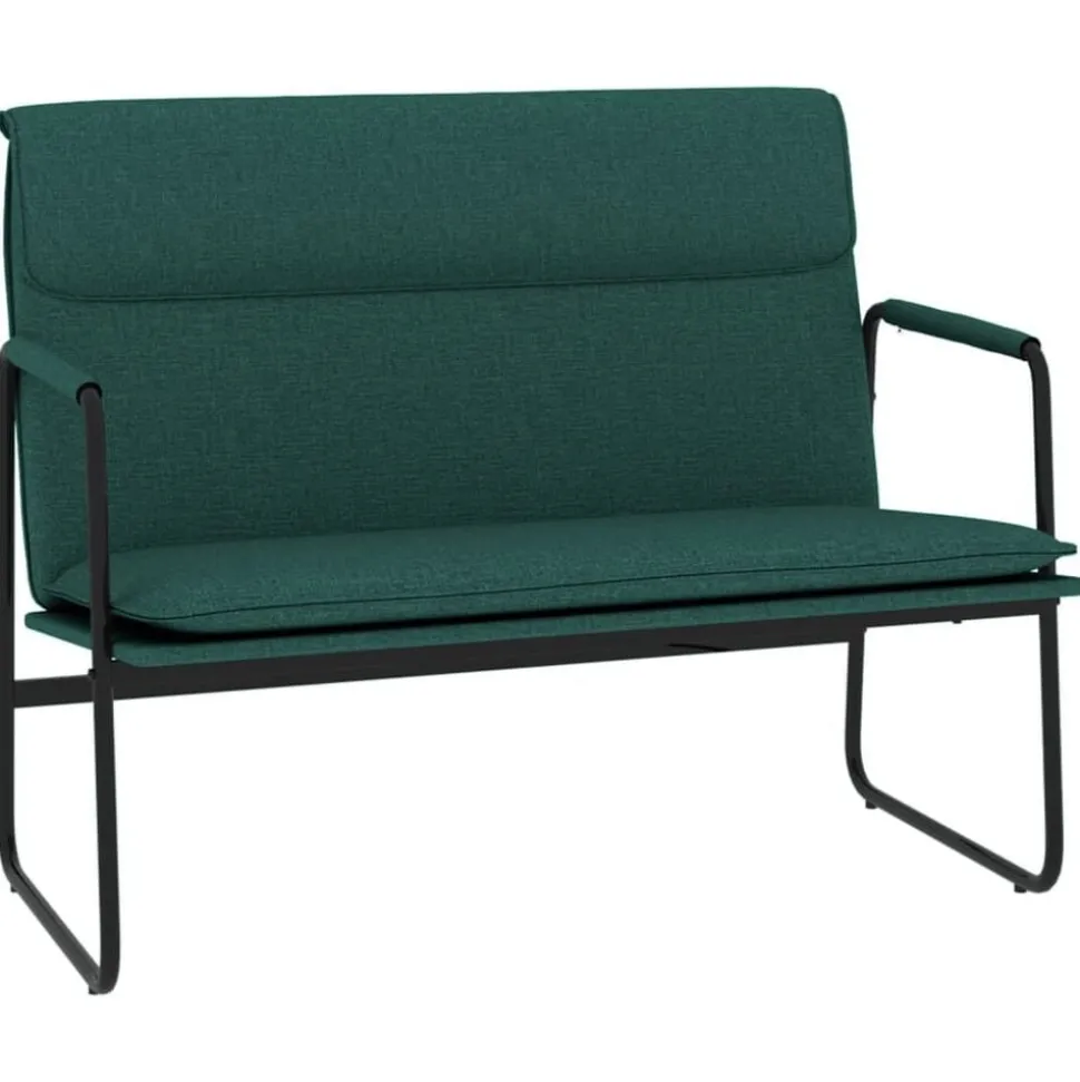 vidaXL Bankje 100x64x80 cm stof donkergroen