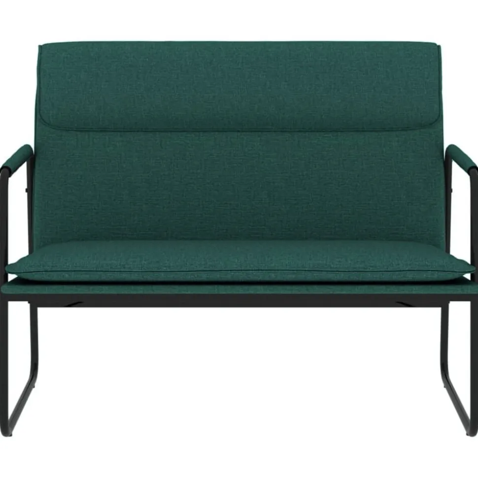vidaXL Bankje 100x64x80 cm stof donkergroen