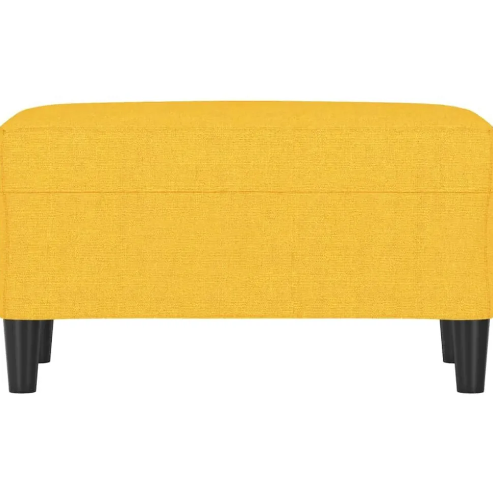 vidaXL Bankje 70x35x41 cm stof lichtgeel